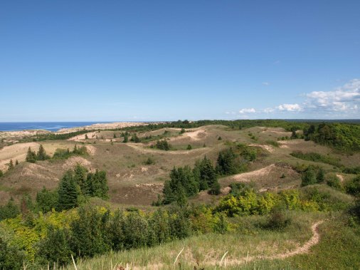 On top of Grand Sable Dunes, Pictured Rocks National Lakeshore near Grand Marais, MI