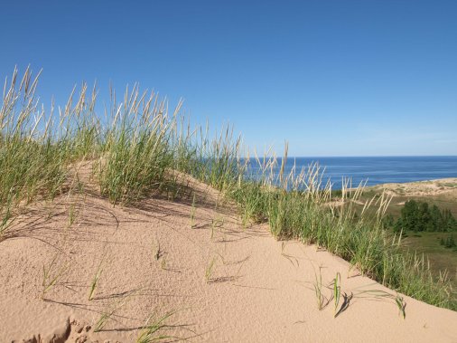 On top of Grand Sable Dunes, Pictured Rocks National Lakeshore near Grand Marais, MI