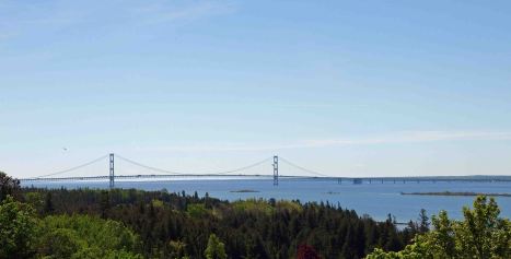 Mackinac Bridge from the Upper Peninsula